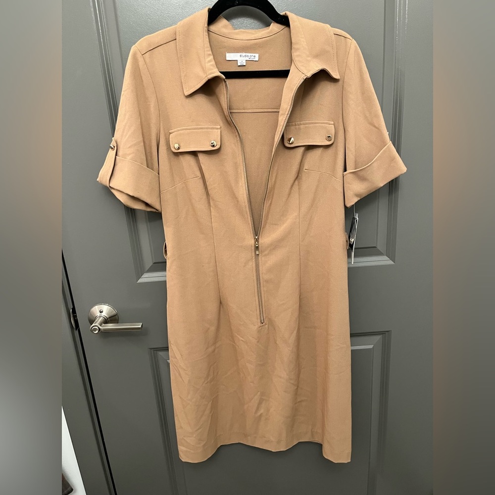 Size 12 beige dress